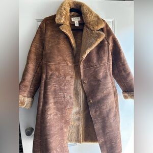 Cozy Brown Shearling Coat